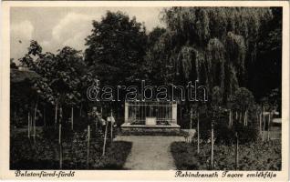 Balatonfüred-fürdő, Rabindranath Tagore emlékfája