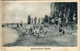 1933 Balatonszárszó, strand (fa)