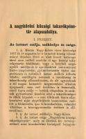 1883 A Nagykőrösi községi takarékpénztár alapszabályai 20p
