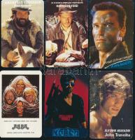 1974-1990 10 db filmekkel kapcsolatos kártyanaptár