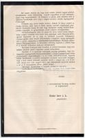 1905 József főherceg haláláról szóló gyászértesítő, valamint indítvány szobrának felállítására 20x33...