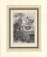 cca 1880-1900 Történelmi magyar várak, városrészletek és kastélyok, össz. 4 db: Szegedi vár, Betléri...