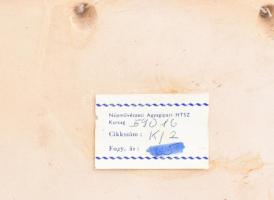 Rusói István Karcag: Madármintás díszcsempe, jelzéssel, minimális kopással, 22x22 cm