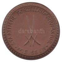 Német Demokratikus Köztársaság ~1970-1980. "Német Higiéné Múzeum" kétoldalas Meissen kerám...