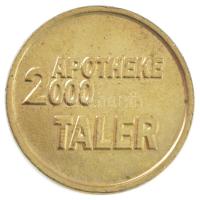 Németország 2000. "Gyógyszertár 2000 Taller" bronz kétoldalas emlékérem (23mm) T:1- German...