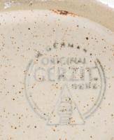 Gerzit madár alakú italtartó, jelzéssel, dugó nélkül, hibátlan, m: 17,5 cm