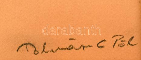 Molnár C. Pál jelzéssel: Három grácia. Ceruza, papír. Üvegezett fakeretben. 40x30 cm