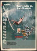 Casio reklámlap, 30×22 cm
