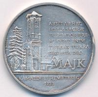 1991. Oroszlány 1991 / Majk - Kamalduli Remeteség 1733 kétoldalas, ezüstözött bronz emlékérem (42,5mm) T:AU patina