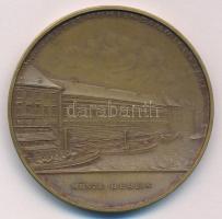 NDK 1958. "Berlini Pénzverde / Baráti látogatás" bronz látogatói érem (50mm) T:XF patina GDR 1958. "Münze Berlin / F reundschaftsbesuch (Berlin Mint / Friendly visit)" bronze visitor medallion (50mm) C:XF patina