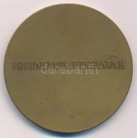 NDK 1958. "Berlini Pénzverde / Baráti látogatás" bronz látogatói érem (50mm) T:XF patina
...