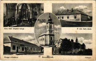 1942 Borsodszirák, Római katolikus templom és iskola, plébánia, Hangya szövetkezet, belső (Rb)