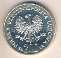 Lengyelország 1982. 200Zl Ag "Labdarúgó VB" T:PP