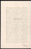 1906 Bp., közjegyzői okirat, ingatlan adásvételi szerződés, 2 x 1K 50f okmánybélyeggel