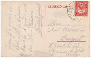 1917 Hercegszántó, vasútállomás. gőzmozdony, vonat (megszűnt állomás) (fa)