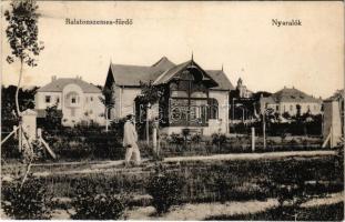 1919 Balatonszemes-fürdő, nyaralók. Tényi Kálmán kiadása (fl)