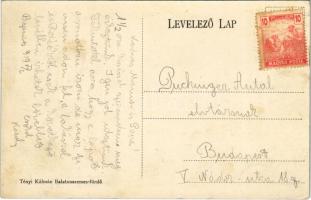 1919 Balatonszemes-fürdő, nyaralók. Tényi Kálmán kiadása (fl)