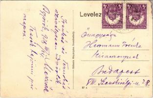 1928 Balatongyörök, élet a Balatonon, csónakázók. Kálmán fényképész kiadása (fl)