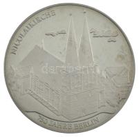 NDK 1987. "Berlin legrégebbi pecsétje / Berlin 750 éves - Nicolaikirche" fém emlékérem (40...