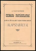 1894 A nagykőrösi csizmadia ipartársulat alapszabályai 15p