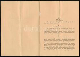 1894 A nagykőrösi csizmadia ipartársulat alapszabályai 15p
