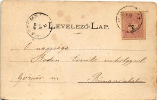 1898 (Vorläufer) Tátra, Magas-Tátra, Vysoké Tatry; Nagy-Tarpataki felső vízesés. Divald Adolf 15. / ...