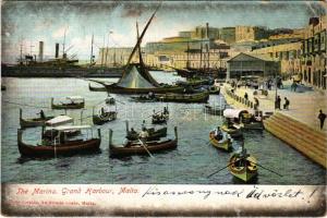 1907 Valletta, The Marina, Grand Harbour (EK)