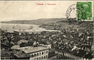 1914 Trieste, Trieszt; Panorama (EK)