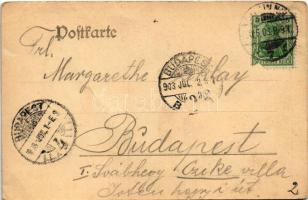 1903 Berlin, Continental Hotel, Fürstenzimmer / hotel, interior (EB)