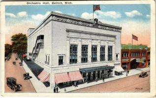 1923 Detroit (Michigan), Orchestra Hall, automobiles, Michigan State Auto School (EK)
