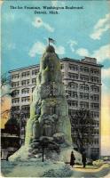 1923 Detroit (Michigan), The Ice Fountain, Washington Boulevard (EK)