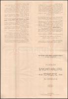 1903 A Czeglédi (ceglédi) baromfi kiállítás tervezete 7 p Felvágatlan