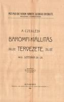 1903 A Czeglédi (ceglédi) baromfi kiállítás tervezete 7 p Felvágatlan