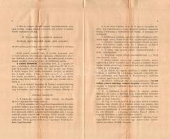 1903 A Czeglédi (ceglédi) baromfi kiállítás tervezete 7 p Felvágatlan