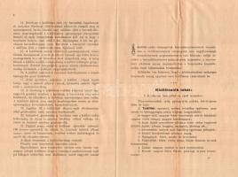 1903 A Czeglédi (ceglédi) baromfi kiállítás tervezete 7 p Felvágatlan