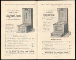 1900 Magyar Tőzeg- és Műtrágya-ipar Rt. (Bp. VI., Andrássy út 30.) tőzeg és tőzeg-closet berendezése...