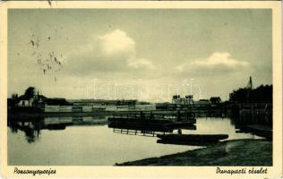 1942 Pozsonyeperjes, Jahodná; Dunaparti részlet / Danube riverside (EK)