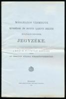 1904 Máramaros vármegye községei és egyéb lakott helyei hivatalos neveinek jegyzéke. A magyar kir. belügyminister megbízásából kiadja az Országos Községi Törzskönyvbizottság. Bp.,1904, Pesti Könyvnyomda Rt., 17 p. Kiadói papírborítóval