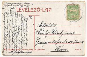 1909 Liptóújvár, Liptovsky Hrádok; Állami elemi iskola. W.L. Bp. 2535. Jancsó György fia kiadása / s...