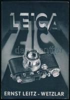 1934 Leica fényképezőgép német nyelvű ismertetője, Wanaus József kereskedő pecsétjével