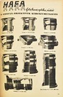 1934 HAFA fotócikkek katalógusa, képekkel illusztrált, 126p