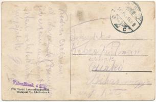 1915 Pozsony, Pressburg, Bratislava; vasútállomás. Vasúti levelezőlapárusítás 5781. / Nádrazie / rai...