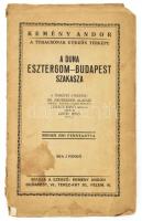 A Duna Esztergom-Budapest szakasza, Kemény Andor - A túracsónak evezős térképe, 42×216 cm