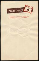 Nagykovácsy Üzletház (Budapest Kossuth Lajos u. 9.) fejléces levélpapír, kitöltetlen, gyűrődésekkel