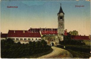 Csáktornya, Cakovec; Zrínyi vár. Fischel Fülöp (Strausz Sándor) kiadása / castle (EK)