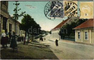 1912 Galgóc, Frasták, Hlohovec; Vár utca. Bródy Simon kiadása / street. TCV card (EK)