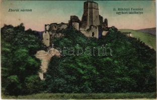 1918 Zboró, Zborov; várrom. II. Rákóczi Ferenc egykori lakóhelye. Salgó Mór kiadása / Zborovsky hrad / castle ruins