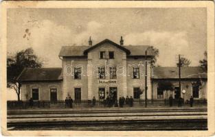 1933 Vágsellye, Schelle, Sala nad Váhom; vasútállomás / Stanica / railway station (EK)