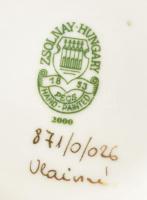 Zsolnay pillangó mintás váza. Kézzel festett, jelzett, minimális kopással. Feliratozott 27 cm