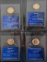 1991-2005. "A világ bimetál pénzei" 45 ország 48db különböző érméje mindegyik külön, zárt ...